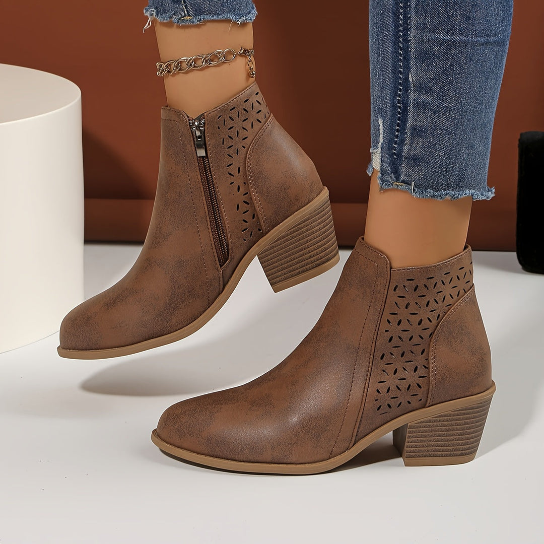 Women's Comfort Block-Heel Ankle Boots