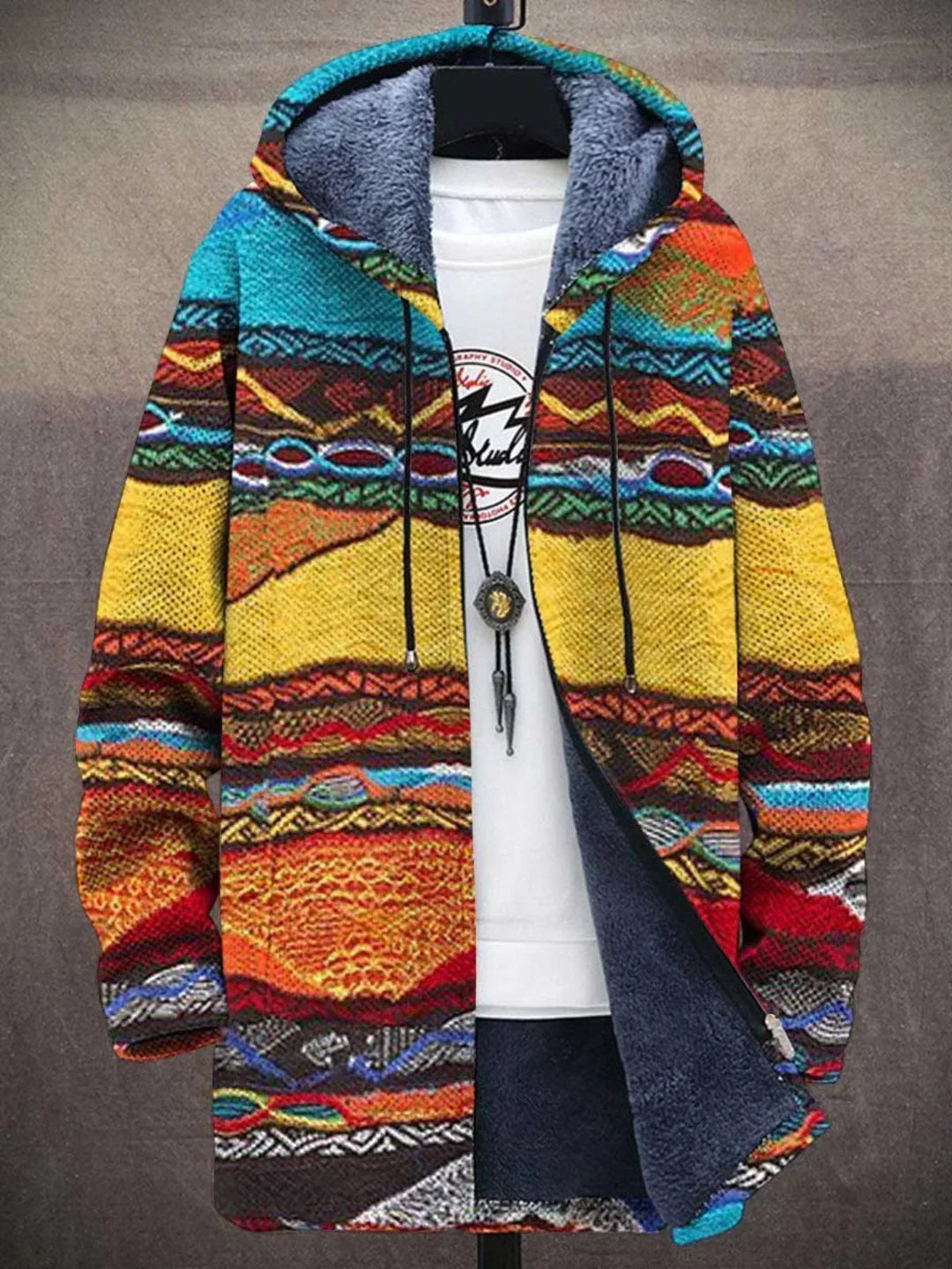 Cynthia™ | Women's Artistic Hooded Knit Cardigan