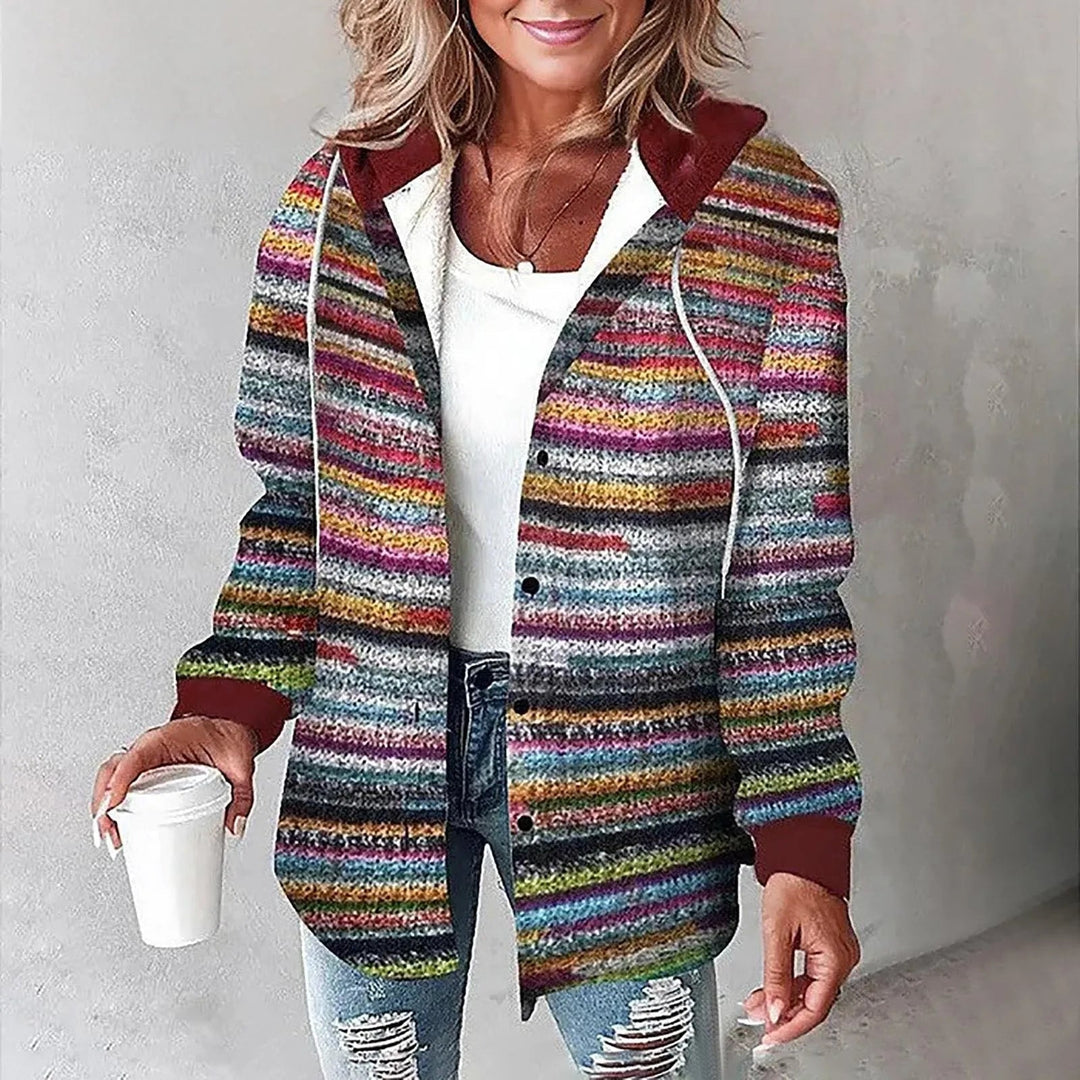 Amalia™ | Women's Hooded Plaid Shirt Jacket