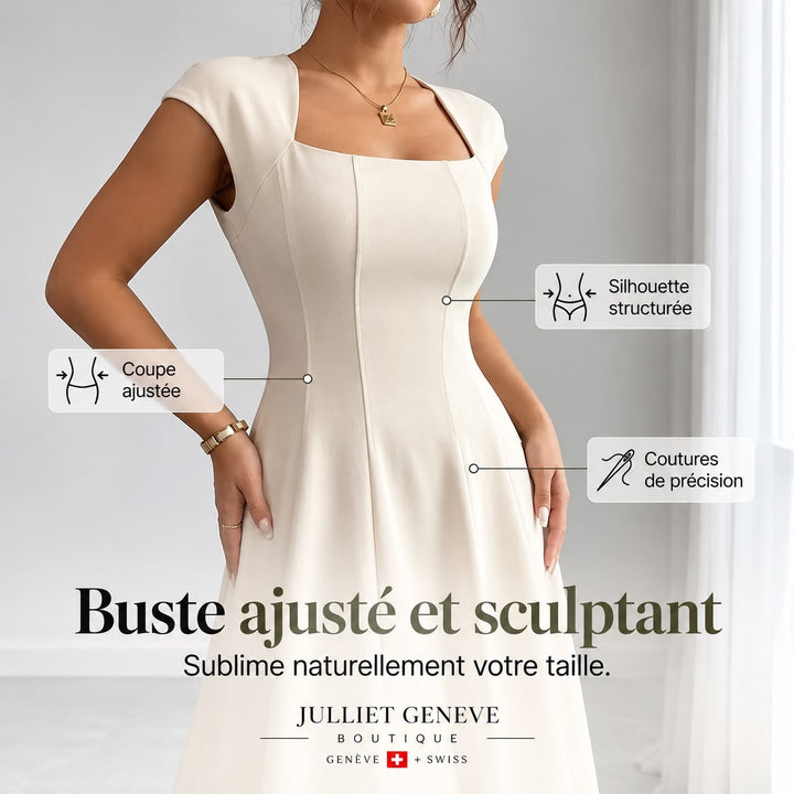 Brooklyn™ | Classic Tummy-Control A-Line Midi Dress
