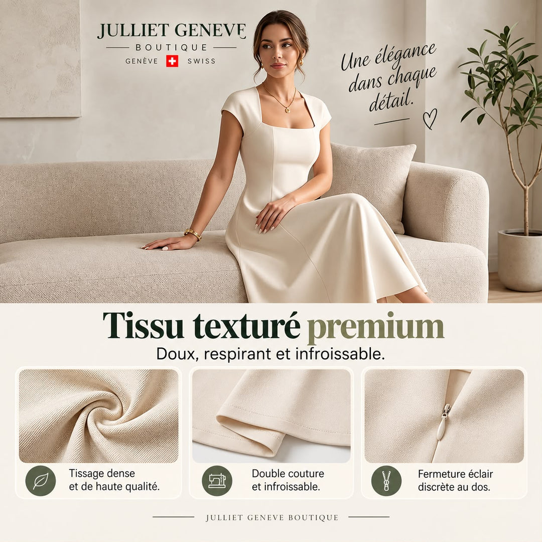 Brooklyn™ | Classic Tummy-Control A-Line Midi Dress