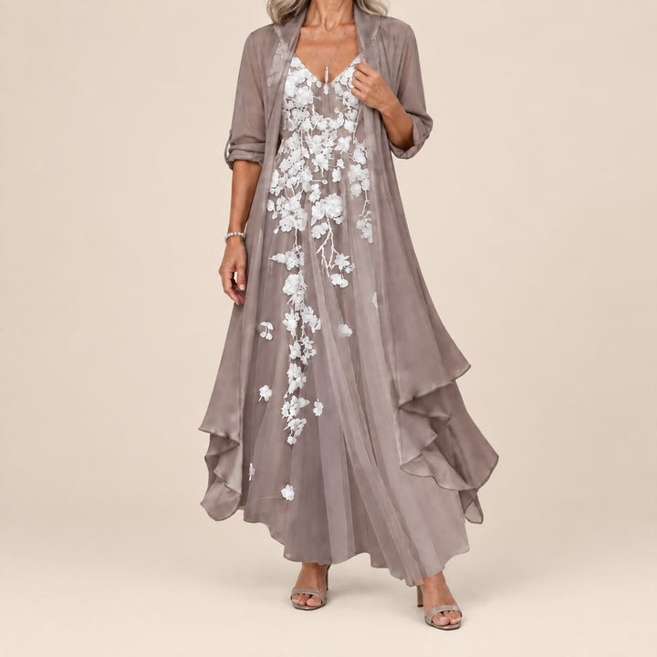 Bryleigh | Elegant Two-Piece Maxi Dress Set