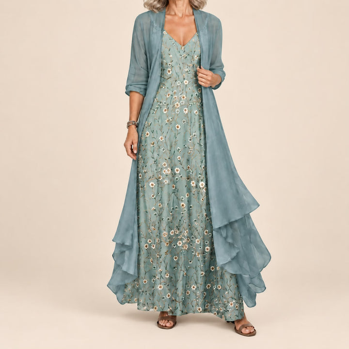 Bryleigh | Elegant Two-Piece Maxi Dress Set