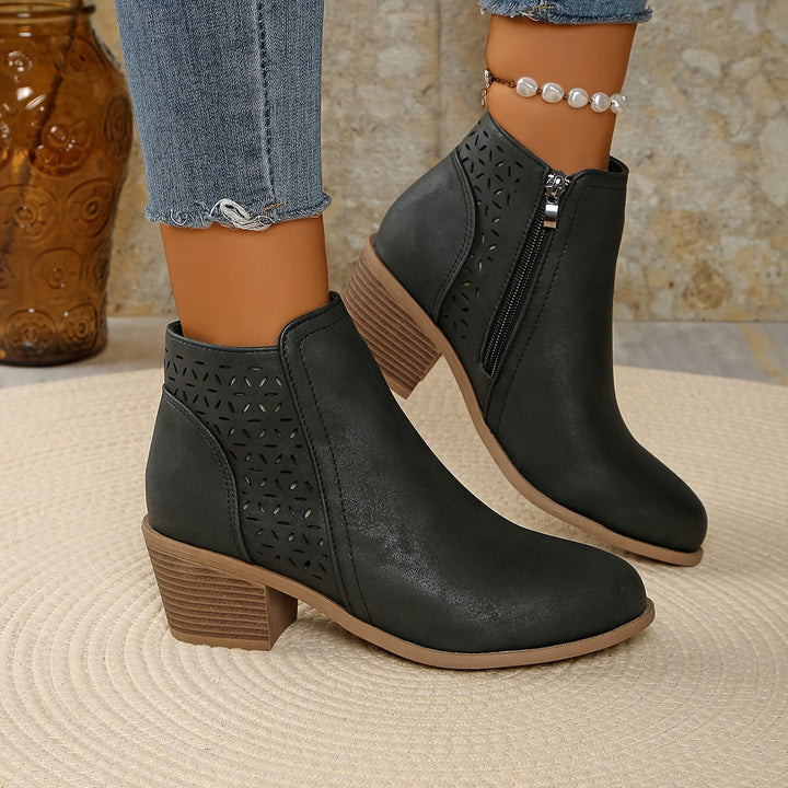 Women's Comfort Block-Heel Ankle Boots