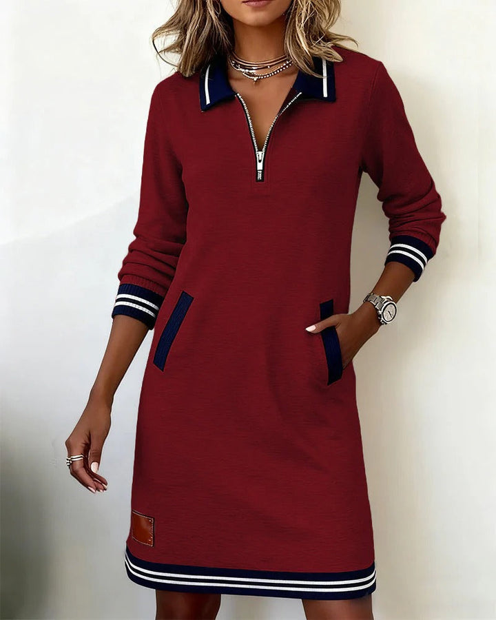 Harper | Zip-Neck Dress