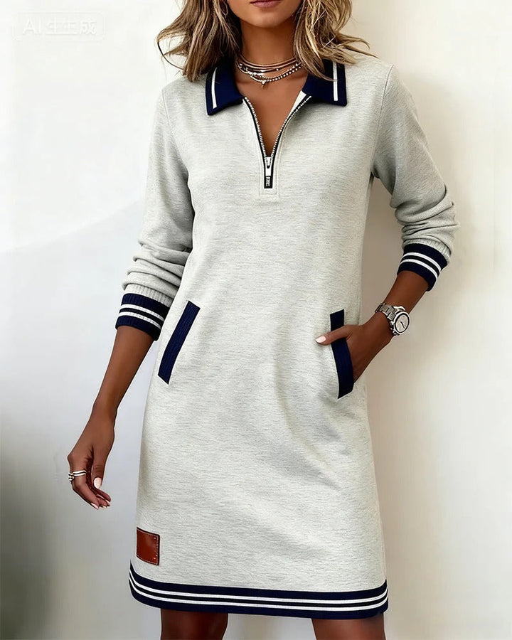 Harper | Zip-Neck Dress