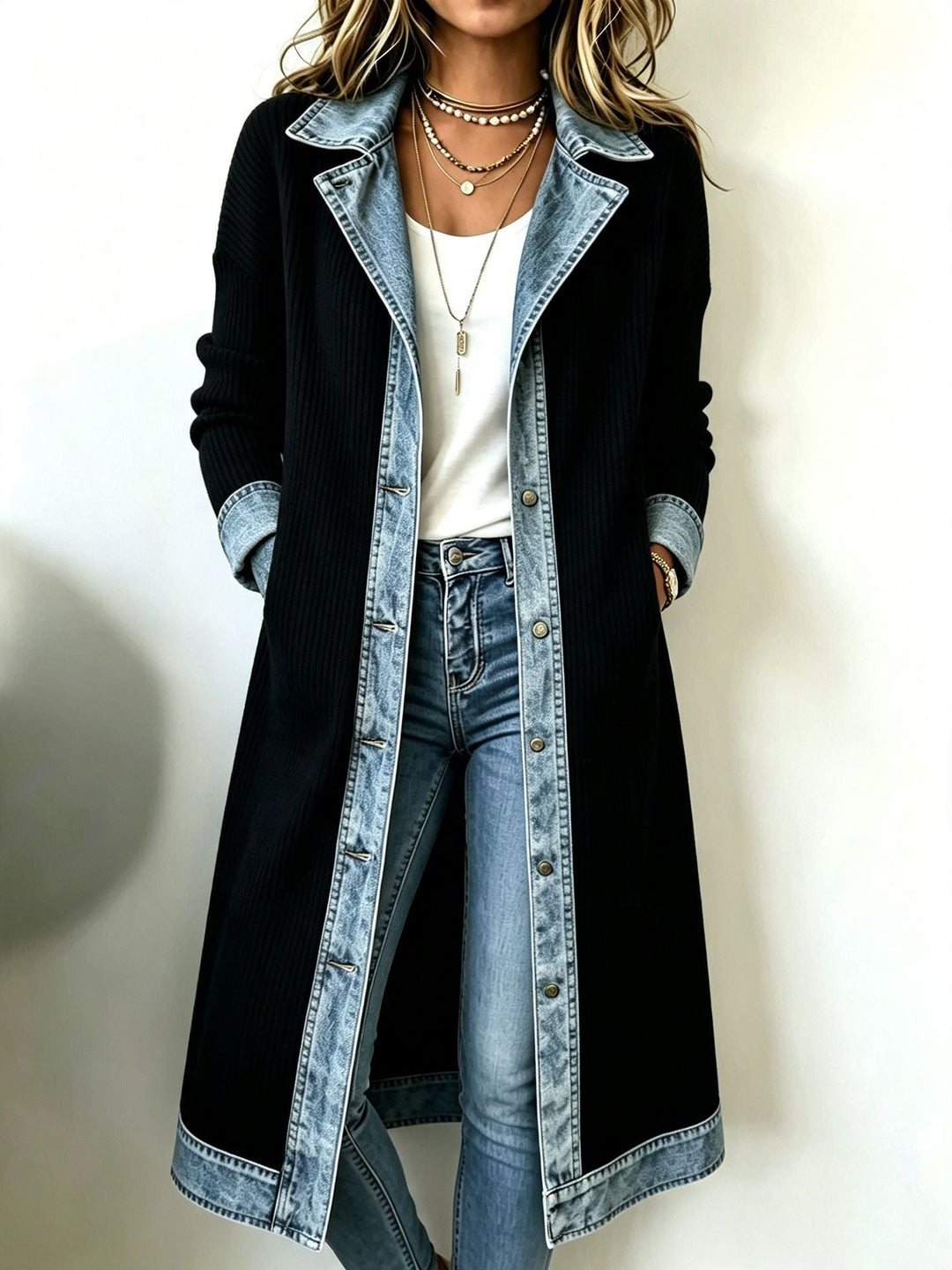 Women's Casual Long Knit Cardigan