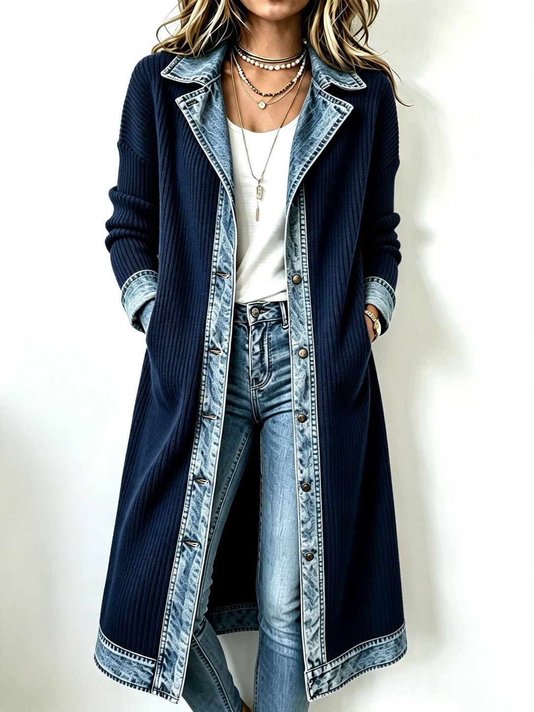 Women's Casual Long Knit Cardigan