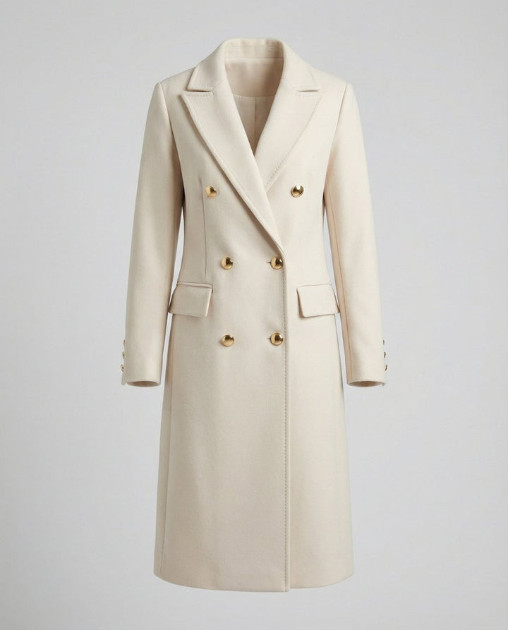Women's Long Double-Breasted Coat